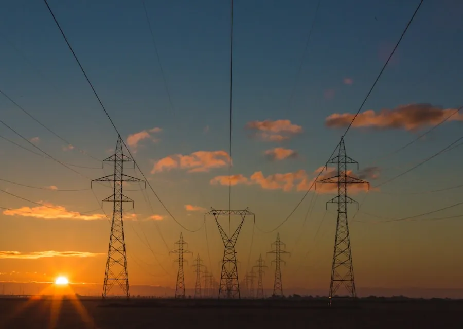 Electricity transmission towers